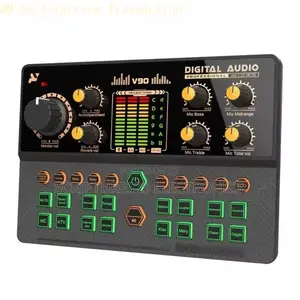 V90 Podcast Live Soundcard Digital Mixer Sound Card