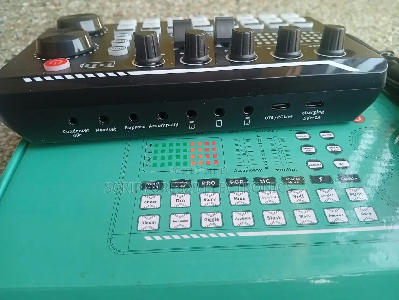 F998 Sound Card Mixer Dj Soundcard Podcast