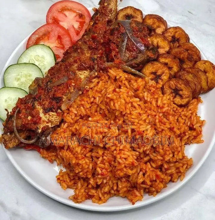 Delicious Jollof, Fried Rice, Stew Banga - Place Your Order Now