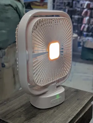 Rechargeable Mini Desktop Rotating Fan