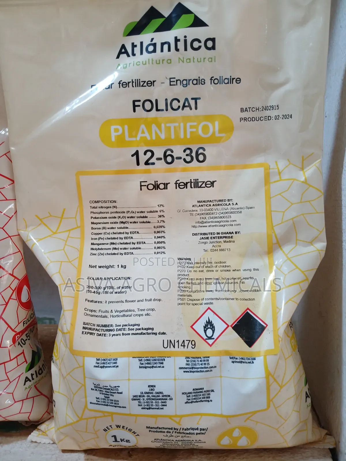 Folicat NPK 12-6-36 Fertilizer