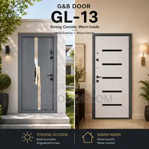 G B New Gl13 Europe Door Outside Metal Inside Wooden