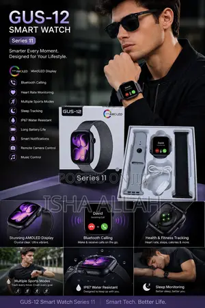 Series 11 Smart Watch – Touch Screen | Bluetooth | Stylish Design