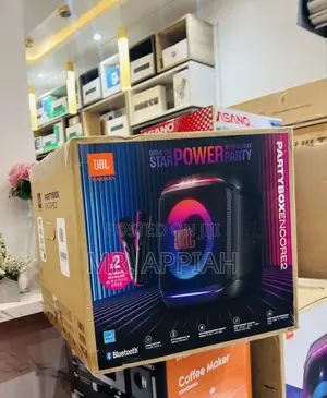 Order JBL Party Box Encore 2 Potable With 2 Mic(Black) 
