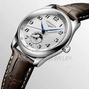 Longines Master Collection Watch With a Brown Leather Strap