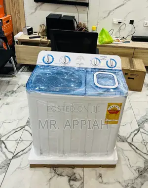 Premium Nasco Semi-Automatic Electric Washing Machine(White)Spin Dry.