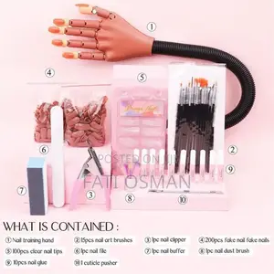 Nails Hand Pracrice With Other Accessories