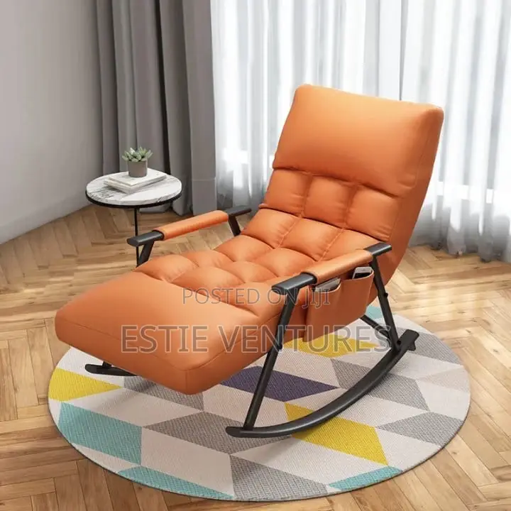 Orange Rocking Lounge Chair