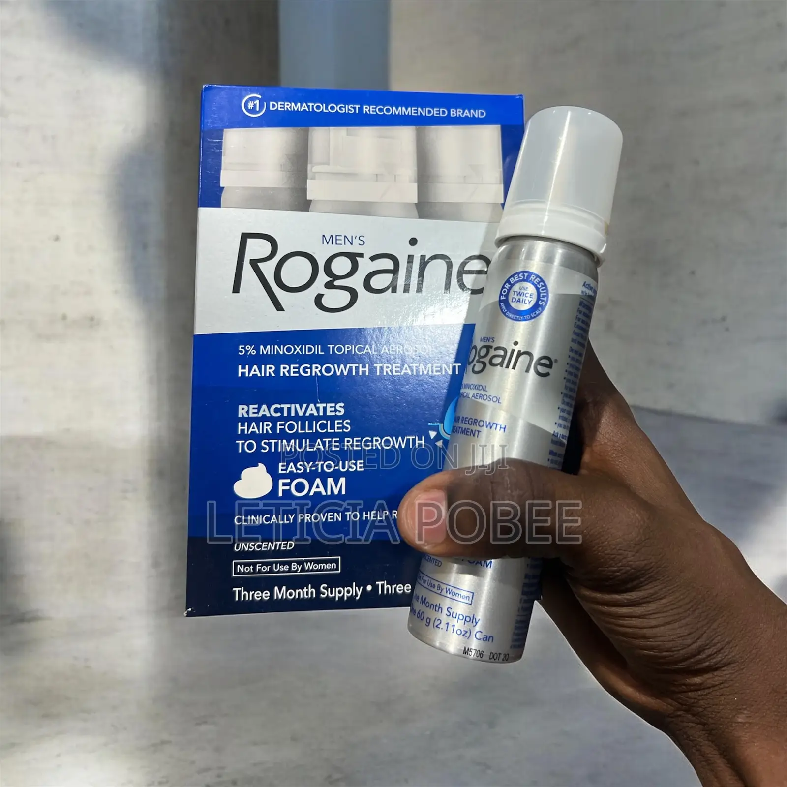 Men’S Rogaine 5% Foam for Bald Spots Thinning Hair