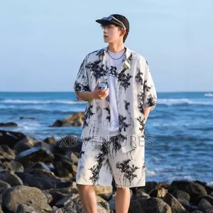 Men's Short-Sleeved Suit, T-Shirt + Shorts Suit