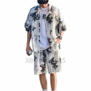 Men's Short-Sleeved Suit, T-Shirt + Shorts Suit