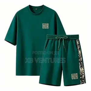 Men's 2-in-1 Short Sleeve Shorts Set