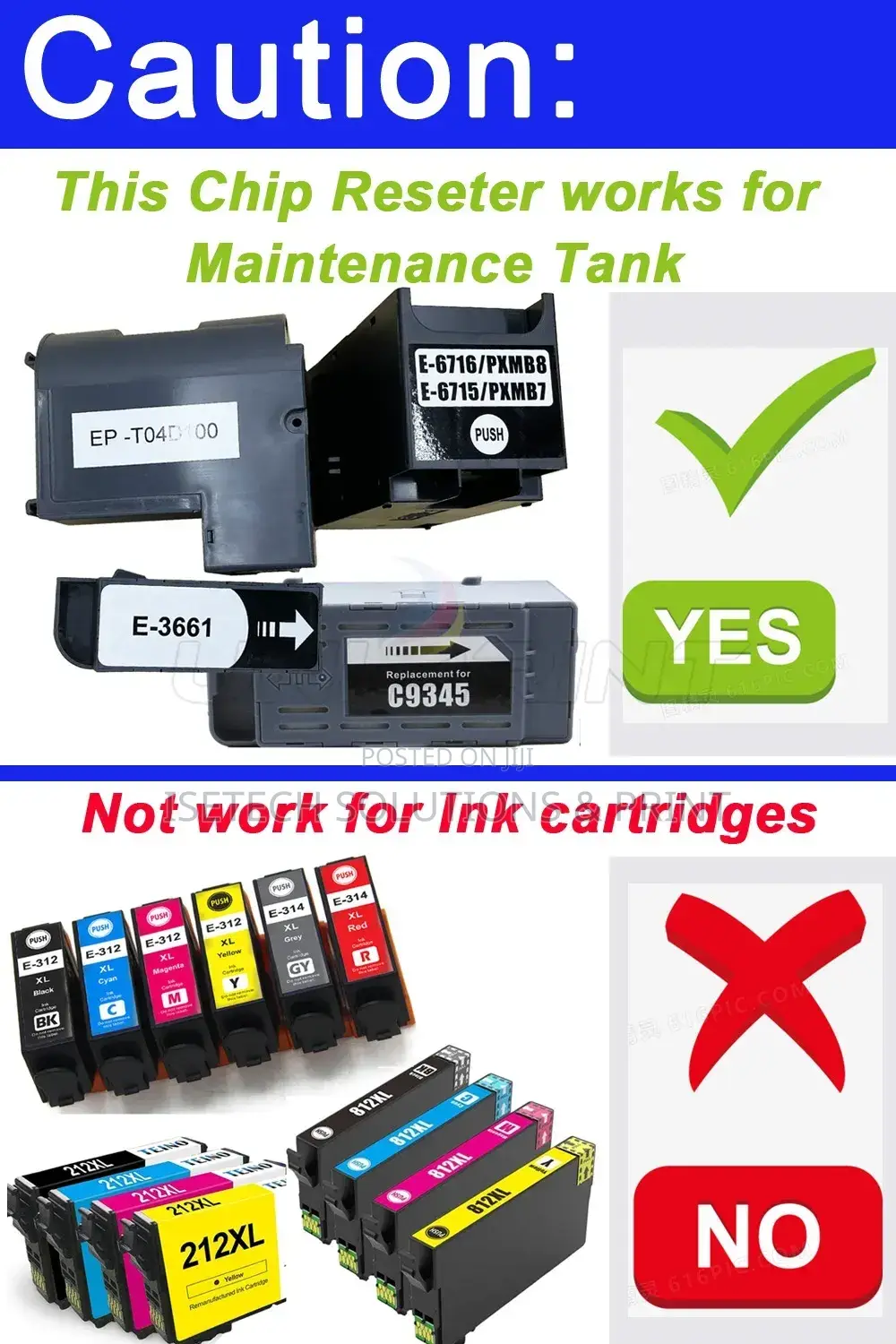 Resset Epson C9345 Maintenance Box (C12c934591 ) For All Model