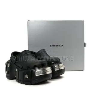 Balenciaga X Crocs Black Silver
