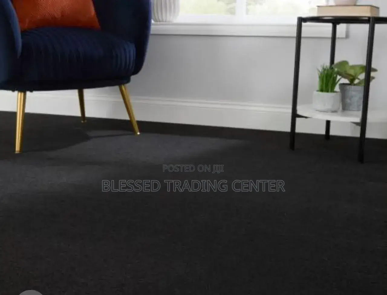 Black Woolen Carpet