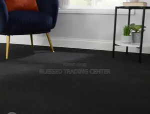 Black Woolen Carpet
