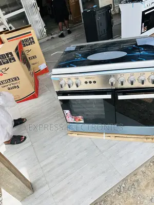 Limited Stock Sliver Midea Tech Gas Cooker Oven Rotisserie 5burner