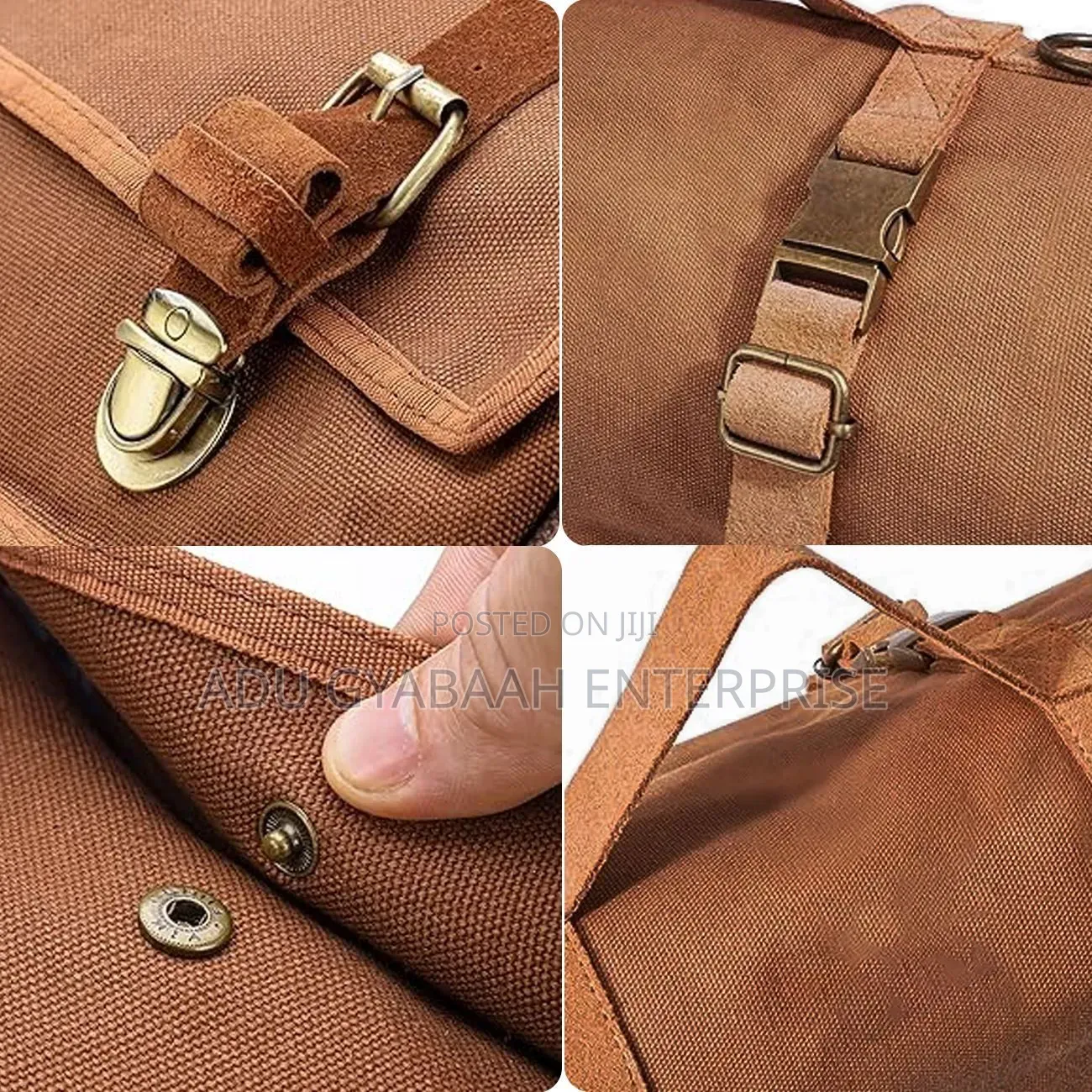 Premium Leather Portable Cocktail Kit Bag