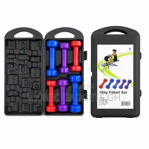 10kg Fitbell Dumbbell Set - 6 Piece Vinyl Weights