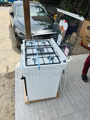 Ultra Modern Sleek White 5burner 60/90 Oven Rotisserie Midea Tech