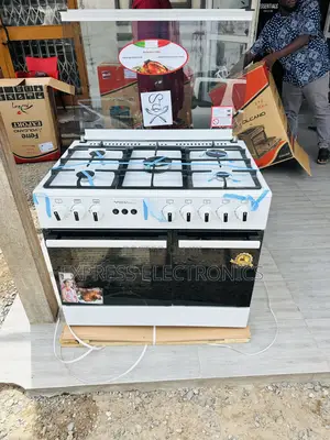 Available Now at Store Gas Cooker Oven 5burner 60/90 Midea Tech