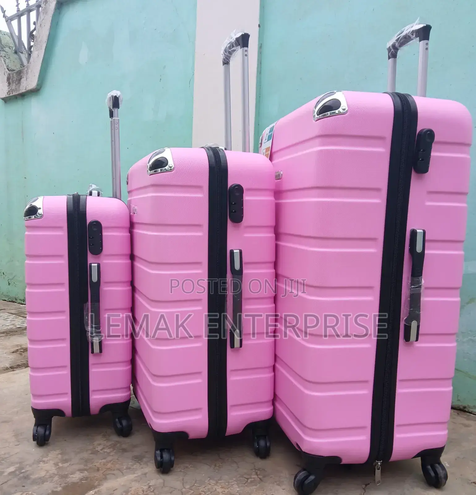 Hardshell Spinner Traveling Luggage Set – Pink Travel Suitcases