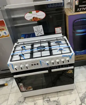 Just Order White Midea 5 Burner Gas Cooker With Oven