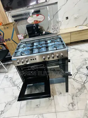 Lovely New Sliver Gas Cooker Oven Rotisserie 60/90 5b Midea Tech