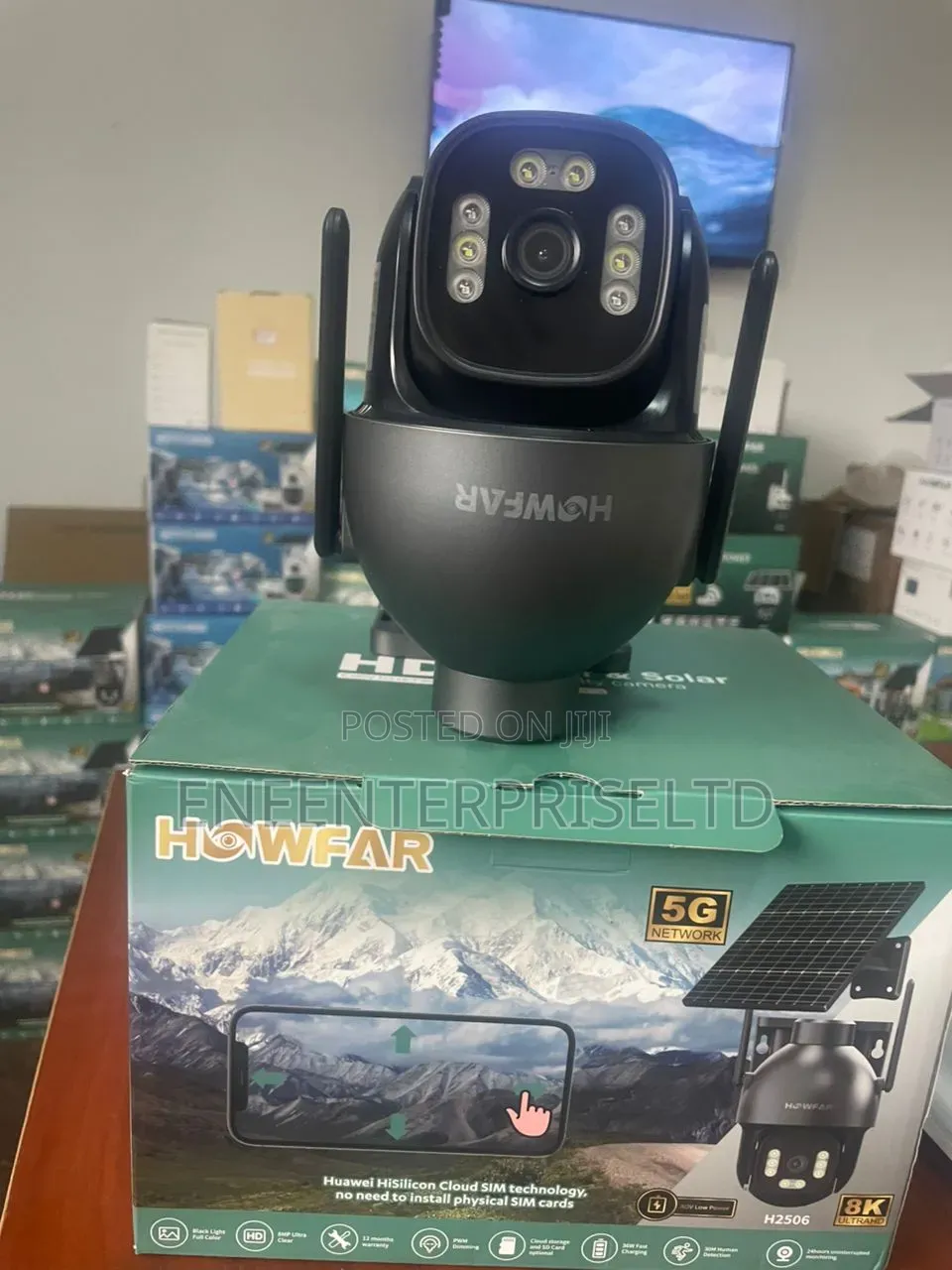 Howfar Single Lens CCTV Camera -Solar Powered for Sale