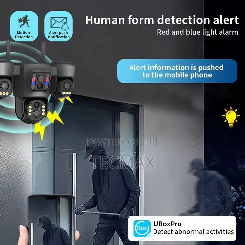 Ubox 3-Lens Solar Security Camera