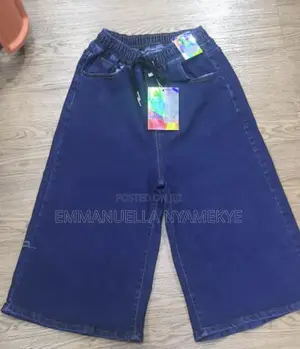 Front Tie Denim Jorts.