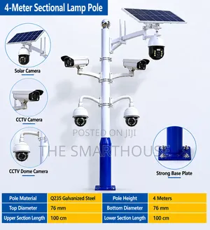 4m Street Lights and Surveillance Pole