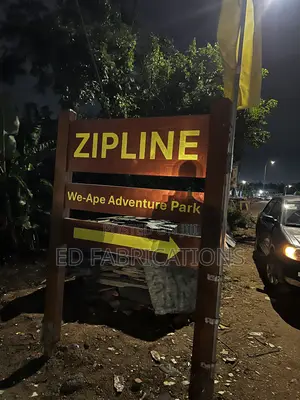 Wooden Reflective Sign Post