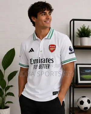 Arsenal Fan’S White Polo