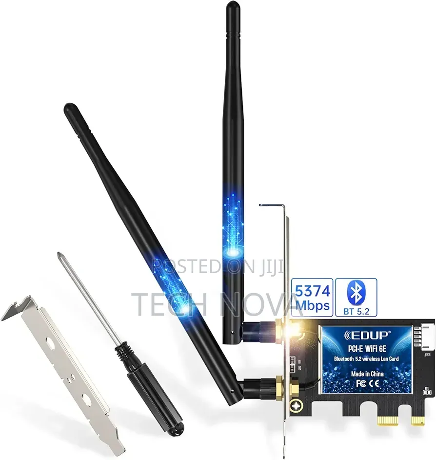 Edup Pci-E Wifi 6 and Bluetooth 5.4 Network Card Dongle for Desktop