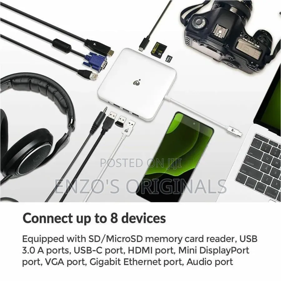 Usb-C Docking Station Multi Hub Multi Port Extention Used Original
