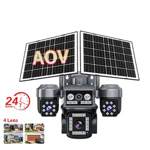 4g 4-Lens Solar Security Camera