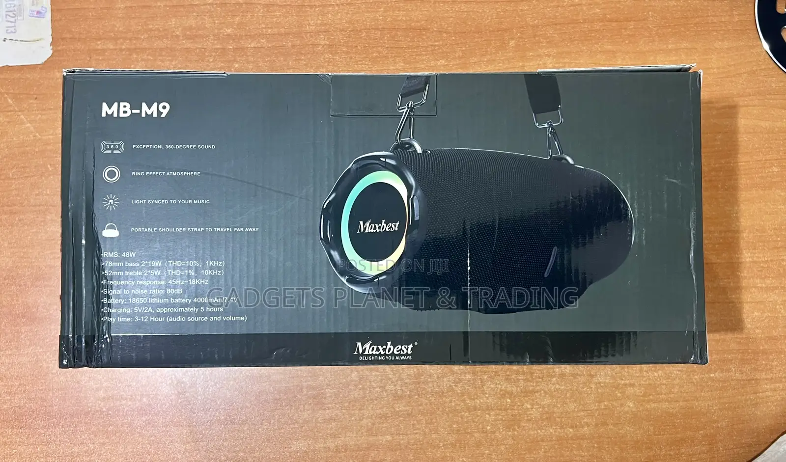 Maxbest Portable Inbuilt Subwoofer Bluetooth Speaker - Mb-M9