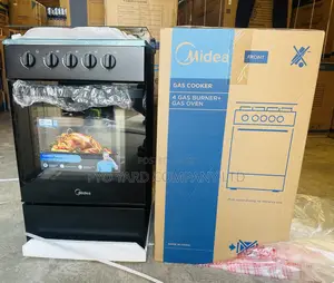 Anti Rust Body Midea Top 4 Burning Gas Cooker + Oven