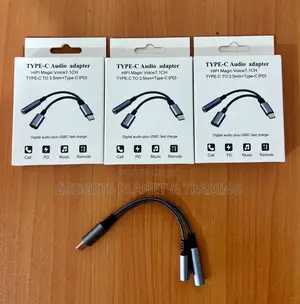 Type C Audio Adapter to 3.5mm Type C (Pd)