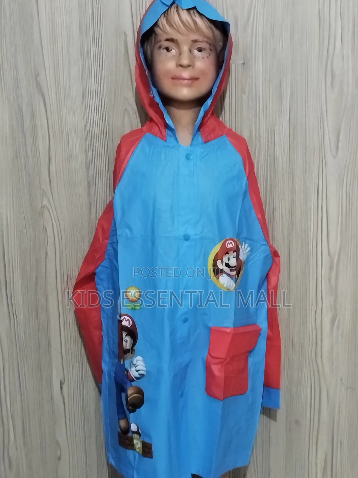 2 to 8years Cartoon PVC Raincoat for Kids