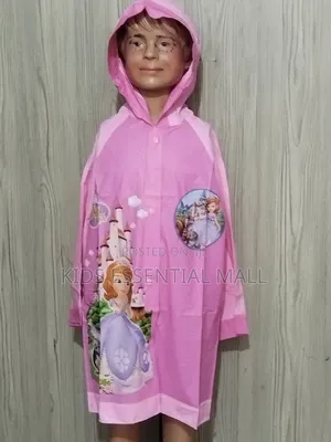 2 to 8years Cartoon PVC Raincoat for Kids
