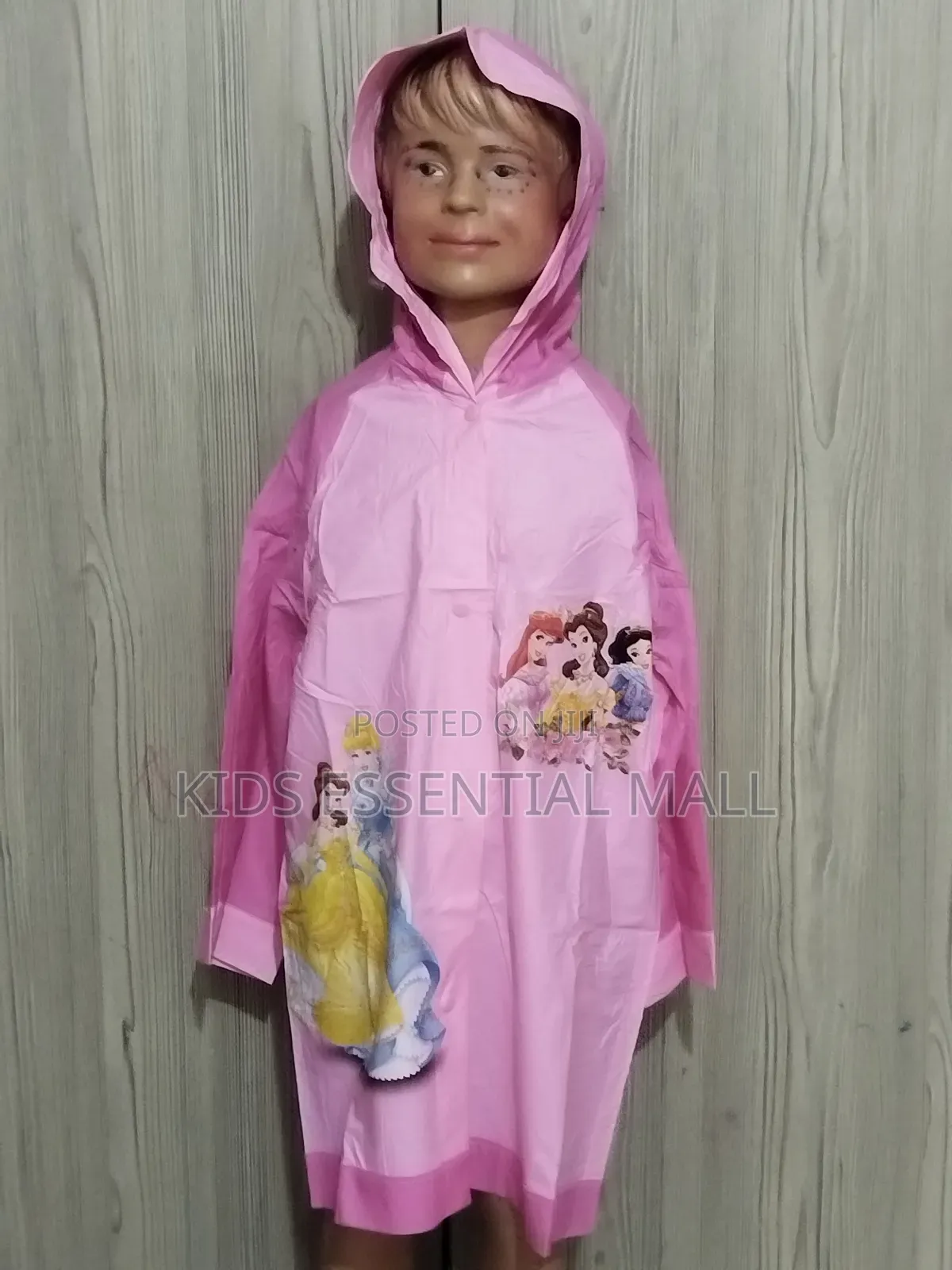 2 to 8years Cartoon PVC Raincoat for Kids