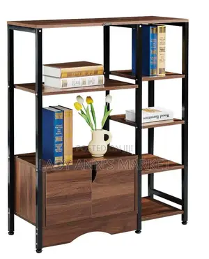 Modernized Metal and Wood Cabinet
