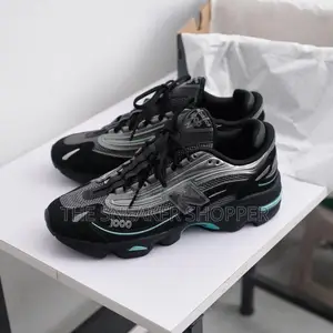 Y2k Newbalance 100 Black and Teal Sneaker