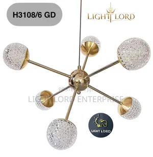 Golden 6arms Pendant Light