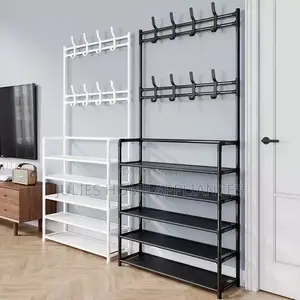 Shoe With Cloth Rack