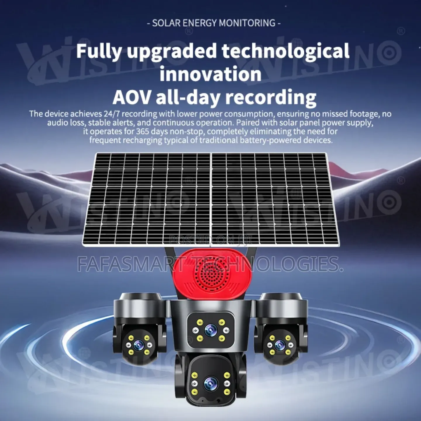 4g Sim Card Multi-Lens Solar Security Camera System