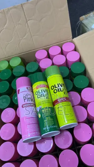 Ors Olive Oil Nourishing Sheen Spray and Luster’S Pink