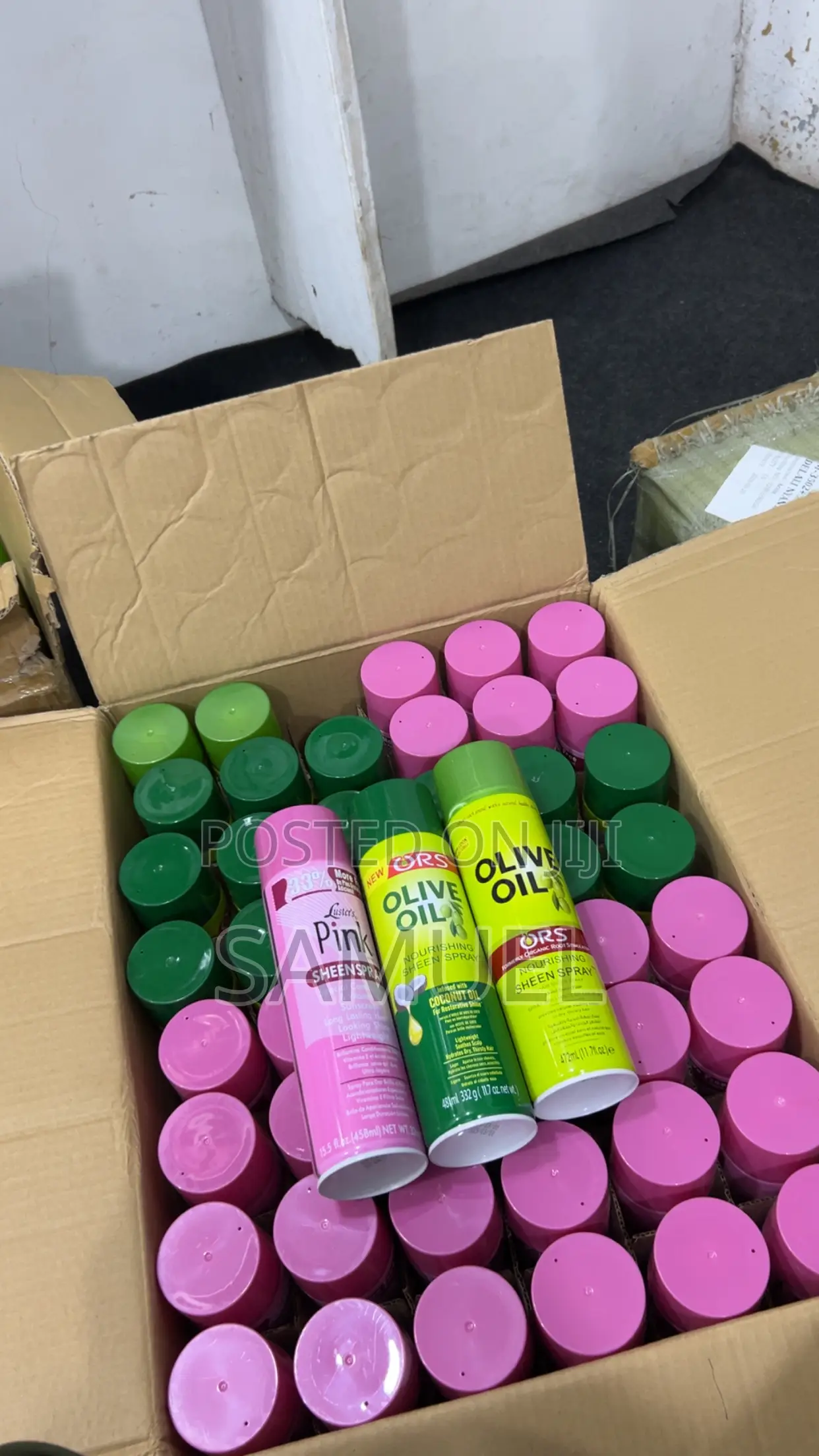 Ors Olive Oil Nourishing Sheen Spray and Luster’S Pink